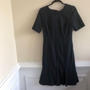 Banana republic navy blue trumpet dress
